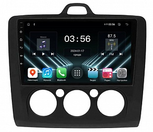 Штатная магнитола FarCar для Ford Focus, Mondeo, C-Max, Galaxy на Android  (DX004M черная кондей)