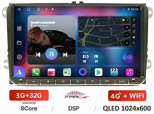 Штатная магнитола FarCar TG818 для Volkswagen, Skoda Universal на Android 10 (3GB/32GB/DSP/IPS/BT/WiFi/4G)
